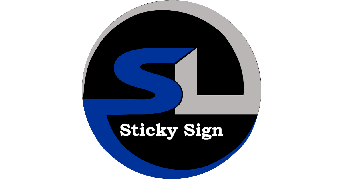 Slick Sign Custom Business Sign – SL Sticky Sign